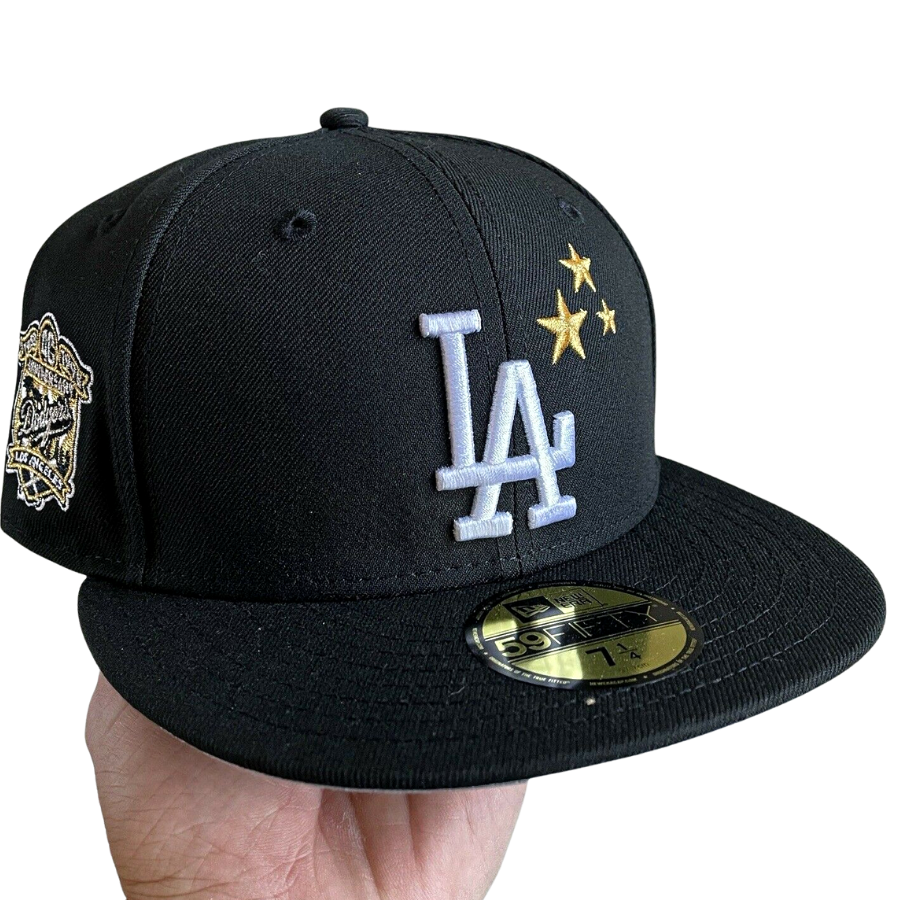 Los Angeles Dodgers New Era Dodger Stadium 40th Anniversary Undervisor  59FIFTY Fitted Hat - Pink/Sky Blue