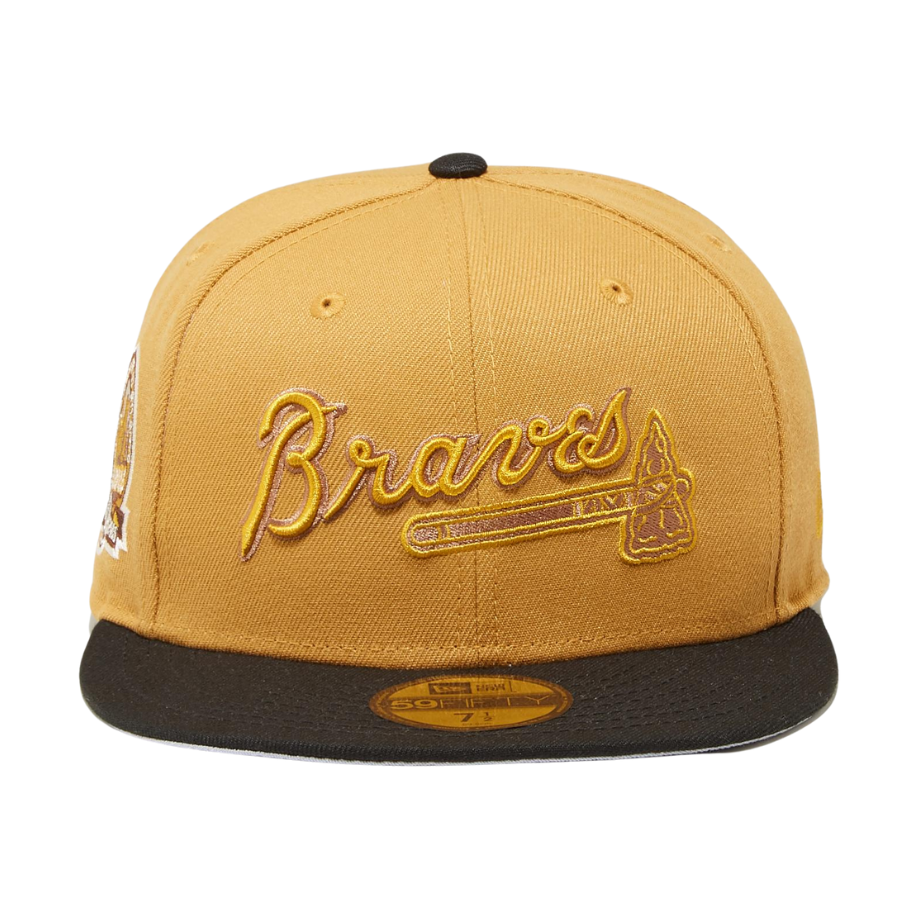 New Era x Eblens Atlanta Braves Panama Tan 59FIFTY Fitted Hat