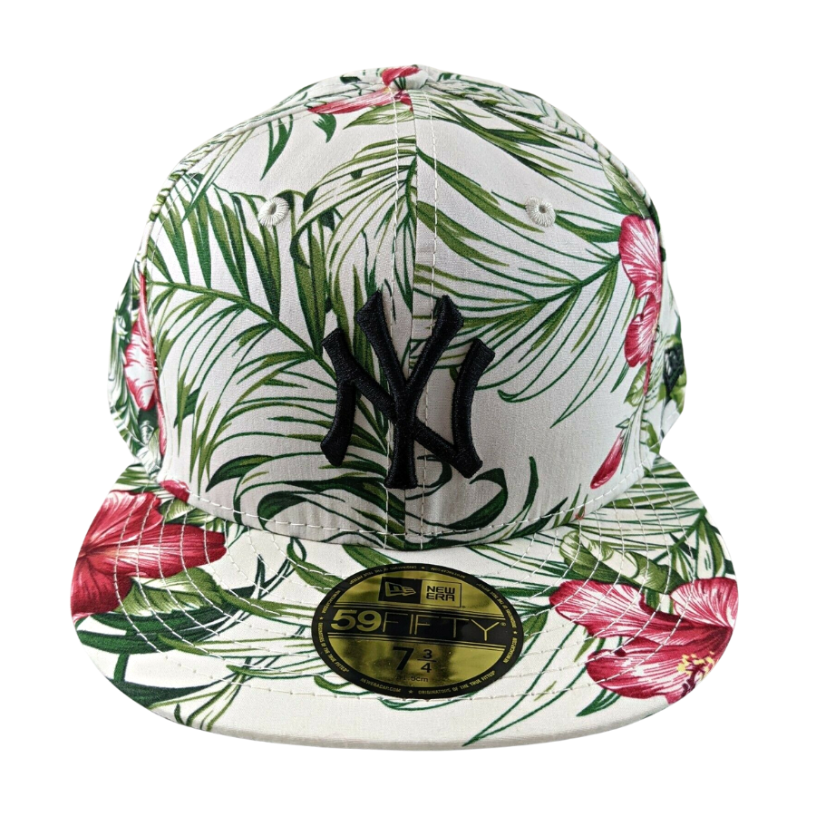 New Era New York Yankees White/Green/Pink Aloha Floral 59FIFTY Fitted Hat