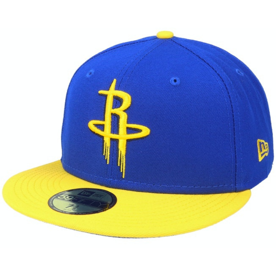 New Era Houston Rockets Royal Blue/Yellow Colorpack 59FIFTY Fitted Hat