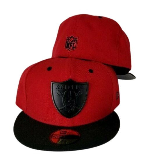 New Era Las Vegas Raiders Red & Black 59FIFTY Fitted Hat