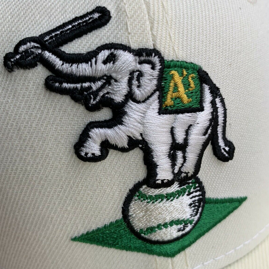 New Era Chrome Oakland Athletics Alternate Logo 50th Anniversary Kelly Green 59FIFTY Fitted Hat