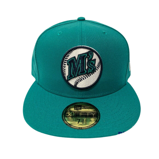 New Era Seattle Mariners Green Retro Logo 59FIFTY Fitted Hat