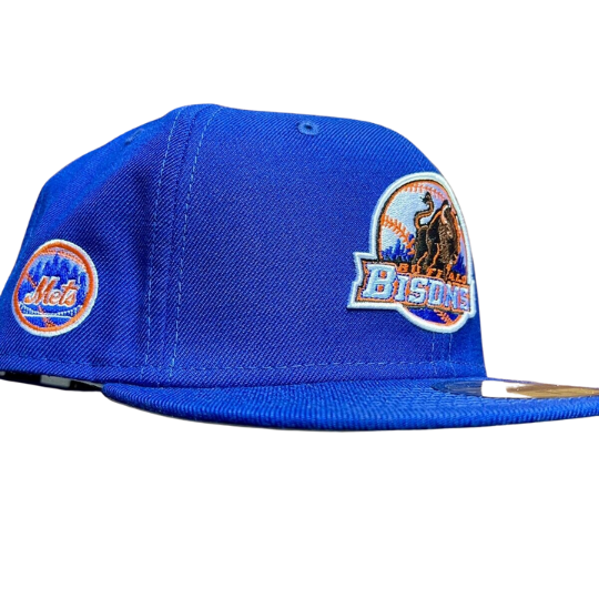 New Era Buffalo Bisons Royal Blue/Orange Grey Undervisor 59FIFTY Fitted Hat