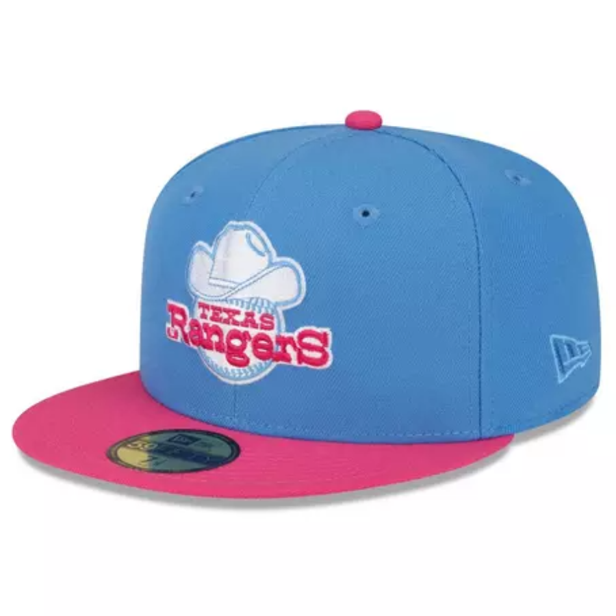 New Era Texas Rangers Baby Blue "Gummy Worm Pack" 59FIFTY Fitted Hat