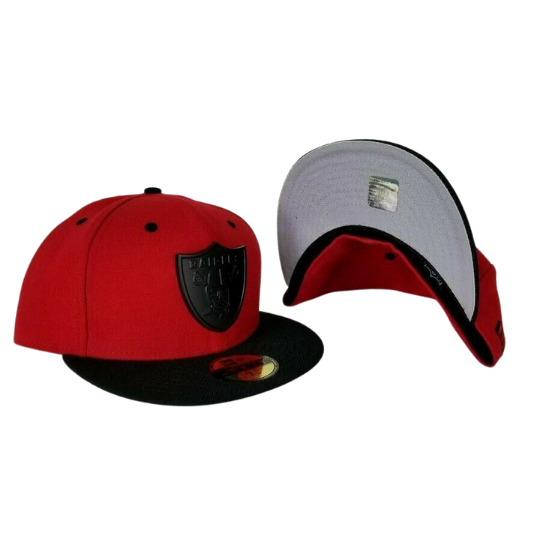 New Era Las Vegas Raiders Red & Black 59FIFTY Fitted Hat