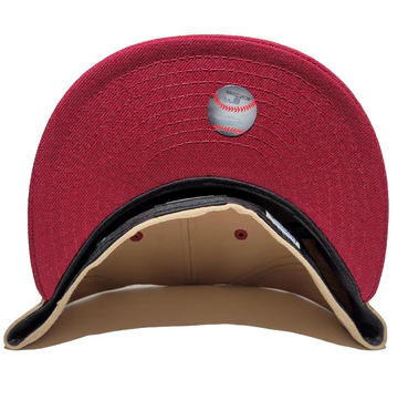 New Era Anaheim Angels Tan/Burgundy 59FIFTY Fitted Hat