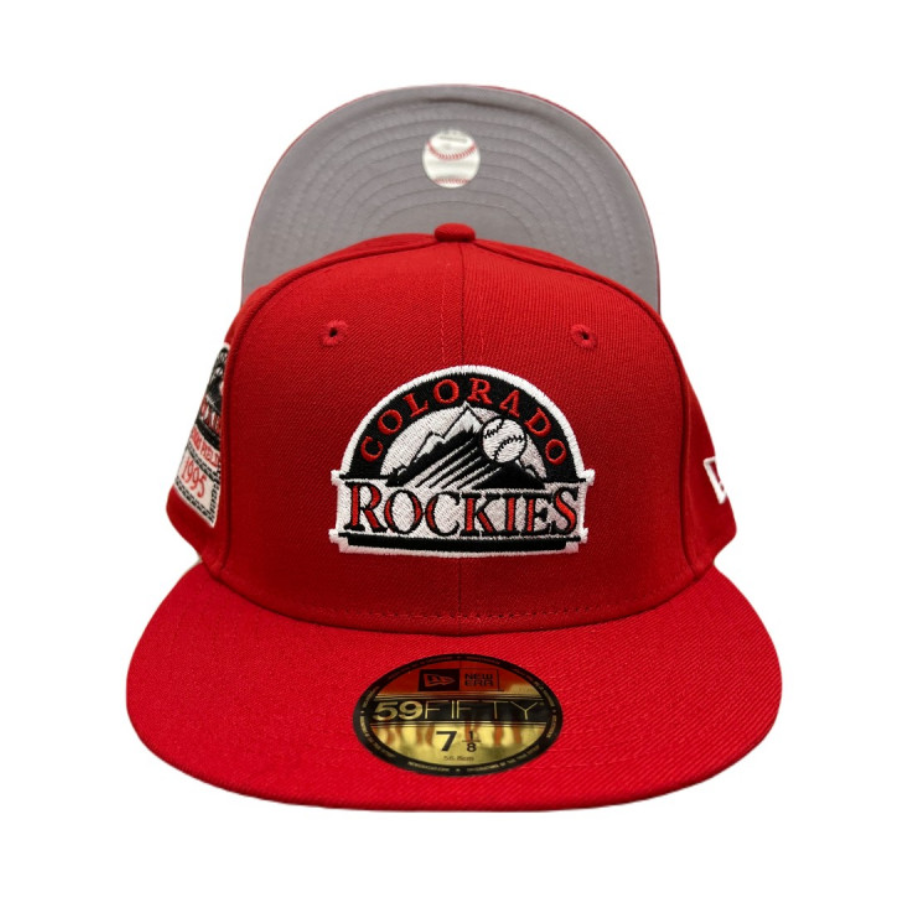 New Era Colorado Rockies "Five Mic Pack" Red 1995 Coors Field 59FIFTY Fitted Hat