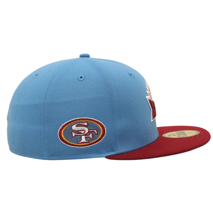 New Era San Francisco 49ers '1995 Super Bowl' Pastel Blue 2023 59FIFTY Fitted Hat