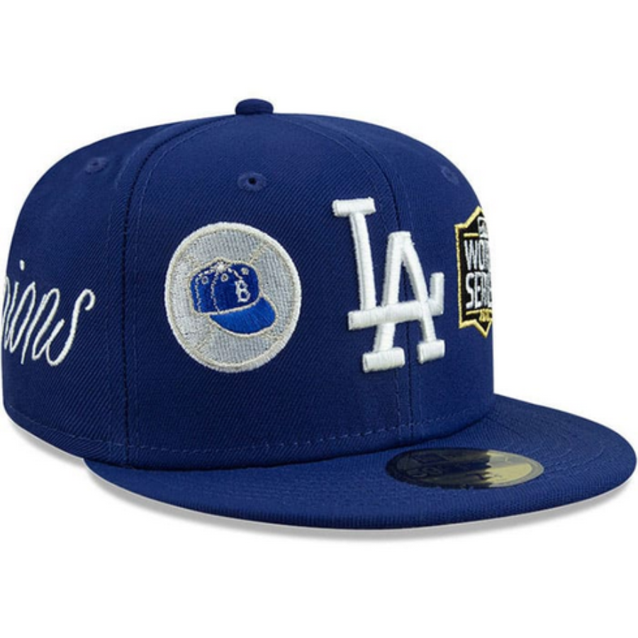 New Era Los Angeles Dodgers Mens Blue Historic Champs 59FIFTY Fitted Hat