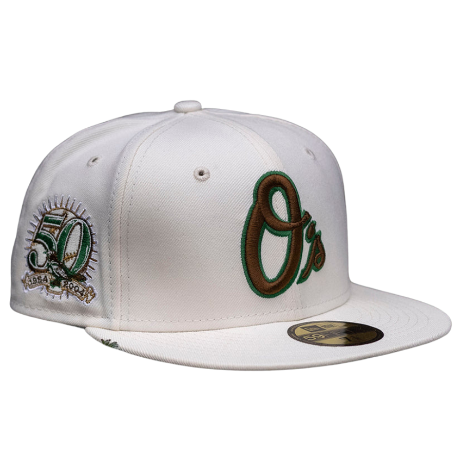 New Era x FAM Baltimore Orioles White 50th Anniversary Green UV 59FIFT