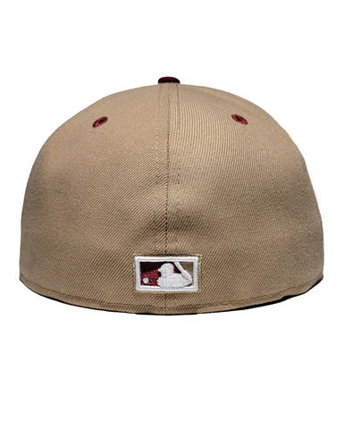 New Era Anaheim Angels Tan/Burgundy 59FIFTY Fitted Hat