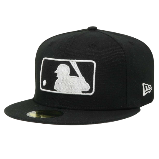 New Era Black Umpire Large Batterman Logo 59FIFTY Fitted Hat