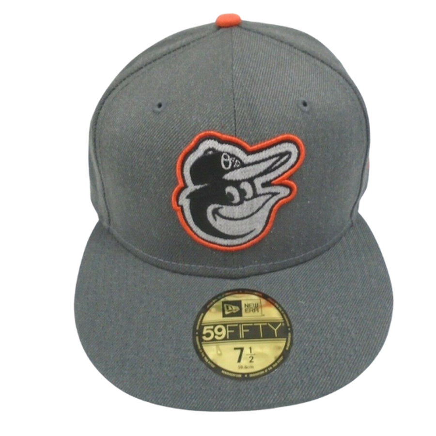 New Era Baltimore Orioles Gray Orange Undervisor 59FIFTY Fitted Hat