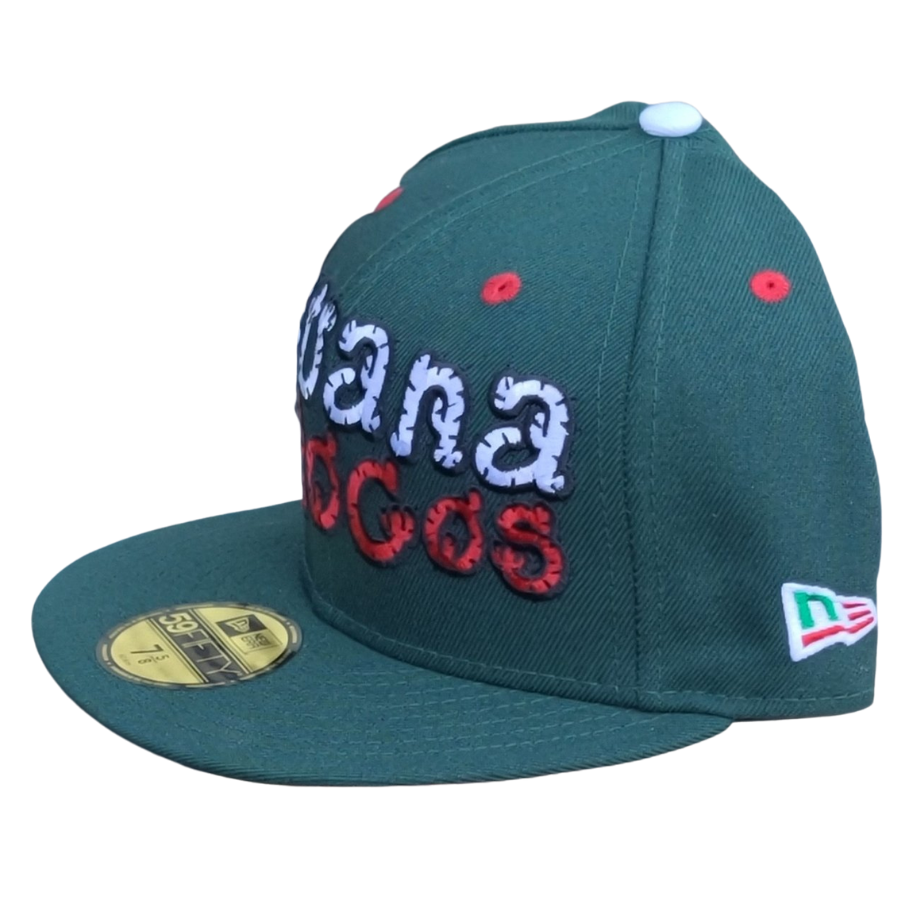 New Era x MILK Tijuana Locos Forest Green/Red 59FIFTY Fitted Hat