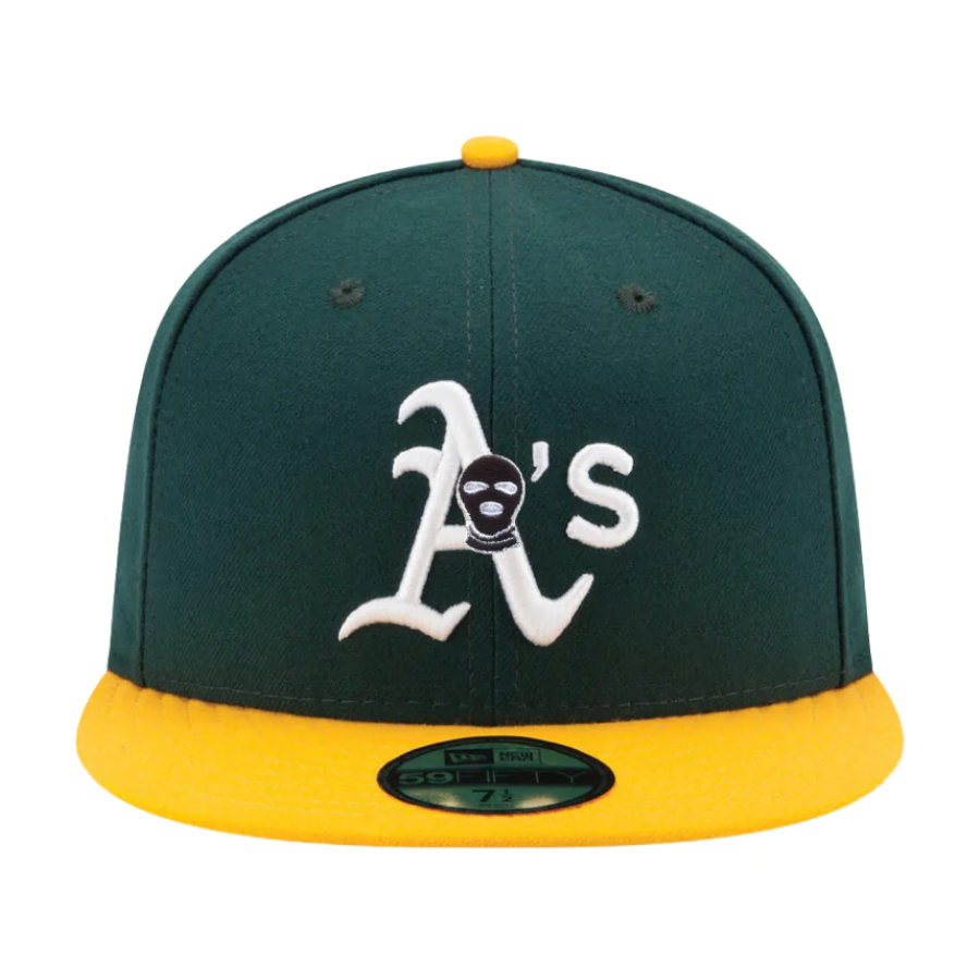 New Era x Dumbfreshco Oakland Athletics Dark Green/Yellow 59FIFTY Fitted Hat