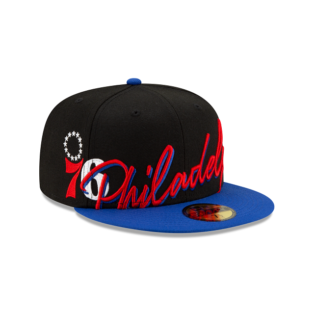 New Era Philadelphia 76ers Cursive 59FIFTY Fitted Hat