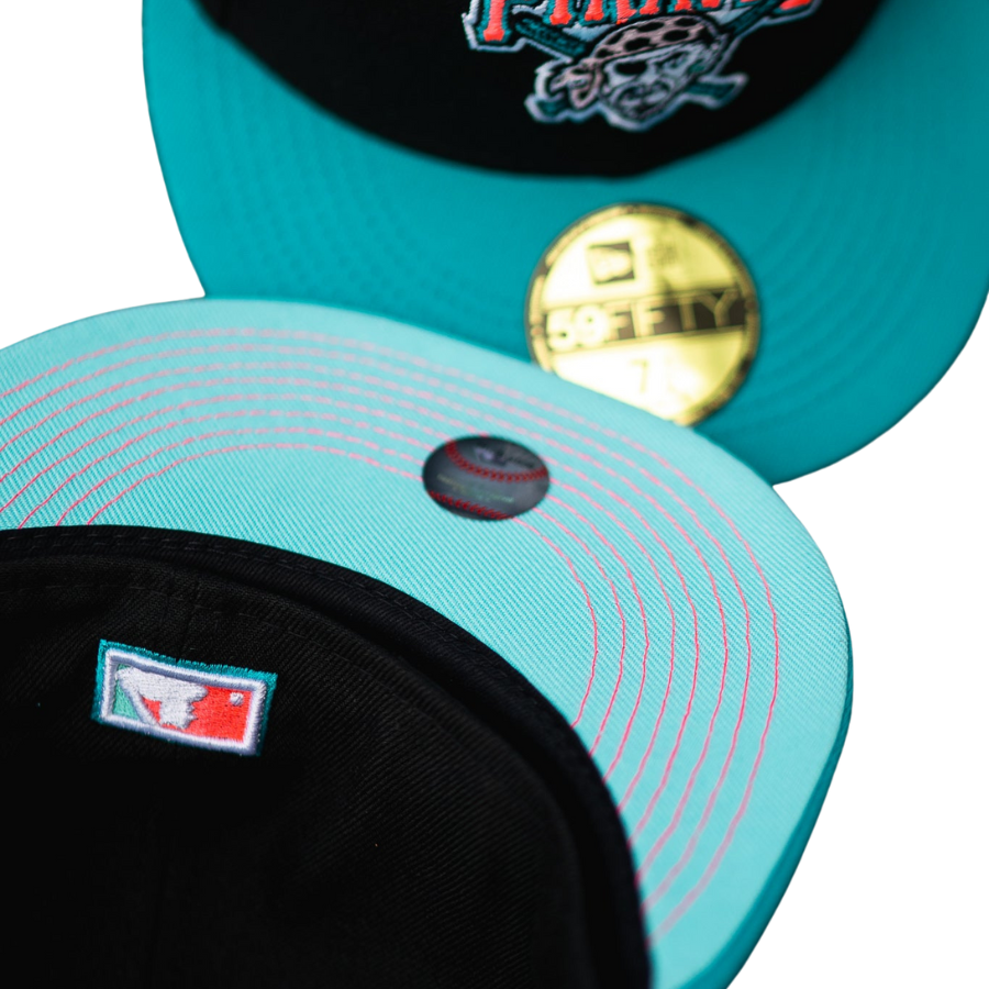 New Era Pittsburgh Pirates Black/Teal 2006 All-Star Game Mint UV 59FIFTY Fitted Hat