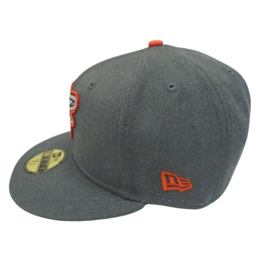 New Era Baltimore Orioles Gray Orange Undervisor 59FIFTY Fitted Hat