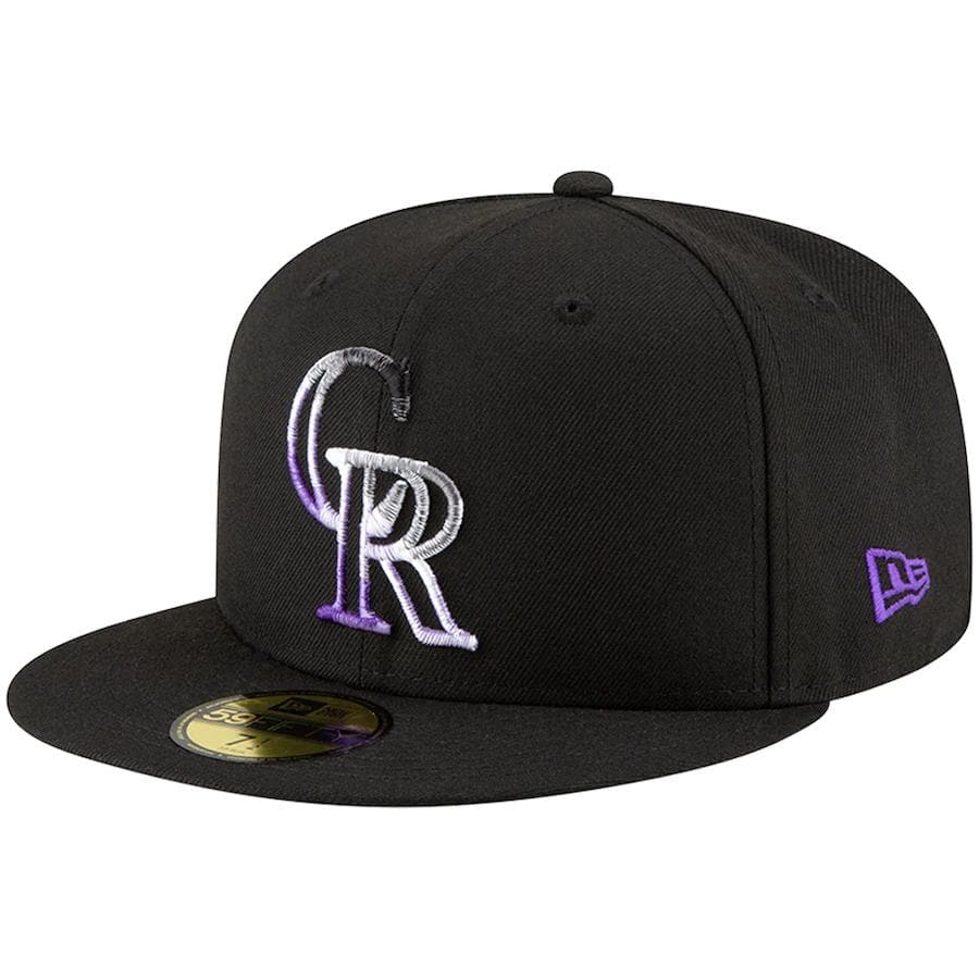 New Era Colorado Rockies Gradient Feel Black 59FIFTY Fitted Hat