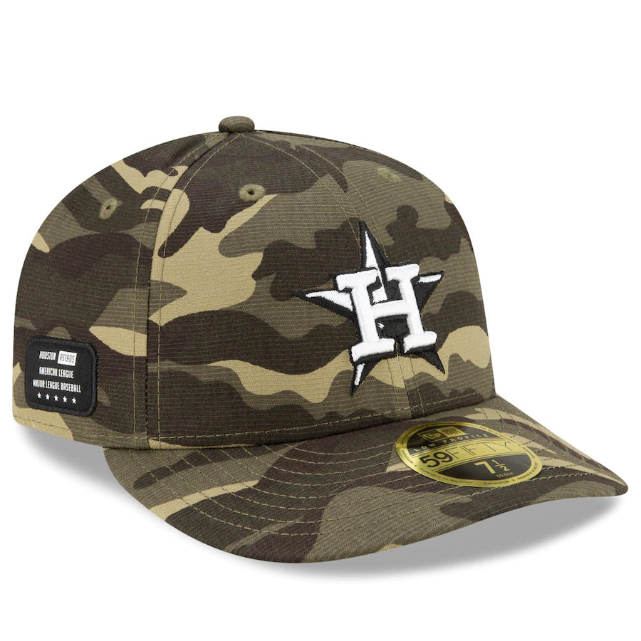 New Era Houston Astros 2021 Camo Armed Forces Day On-Field Low Profile