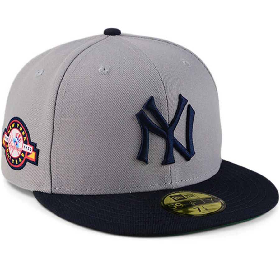 New Era New York Yankees Gray/Navy Anniversary 59FIFTY Fitted Hat