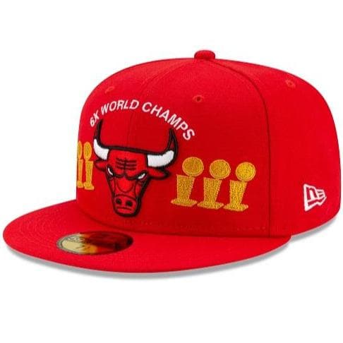 New Era Chicago Bulls Custom Trophy 2021 59FIFTY Fitted Hat