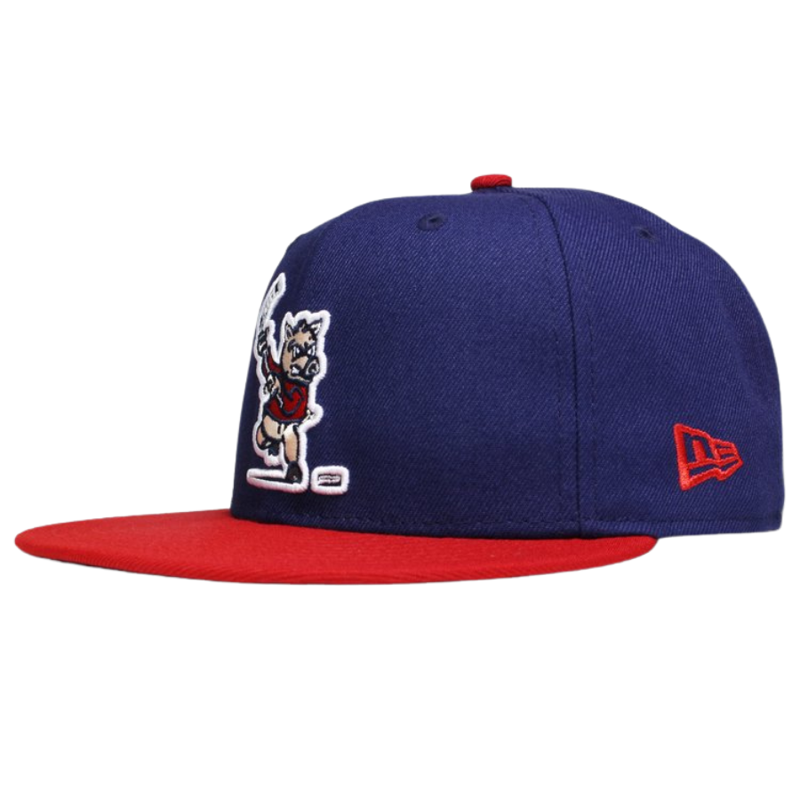 New Era The Puck Hog Royal/Red 59FIFTY Fitted Hat