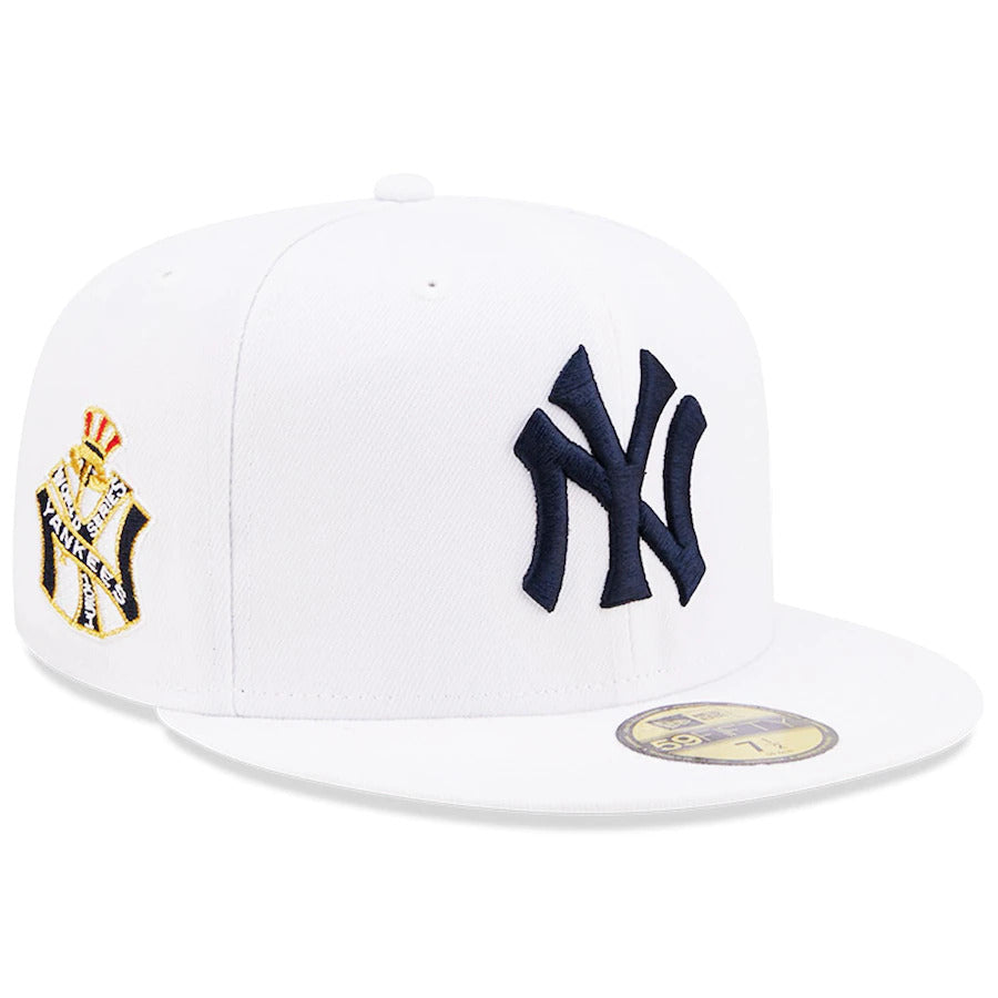 New Era White New York Yankees 1951 World Series Patch Undervisor 59FIFTY Fitted Hat