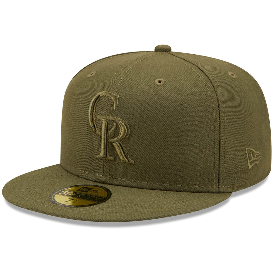 New Era Colorado Rockies Olive Color Pack 59FIFTY Fitted Hat