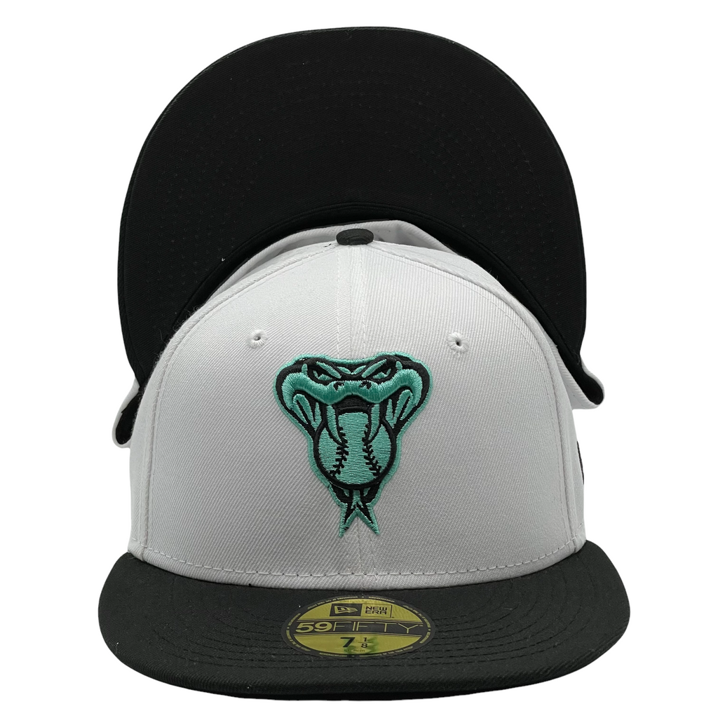 New Era Arizona Diamondbacks White/Teal 2-Tone Color Pack 2022 59FIFTY Fitted Hat