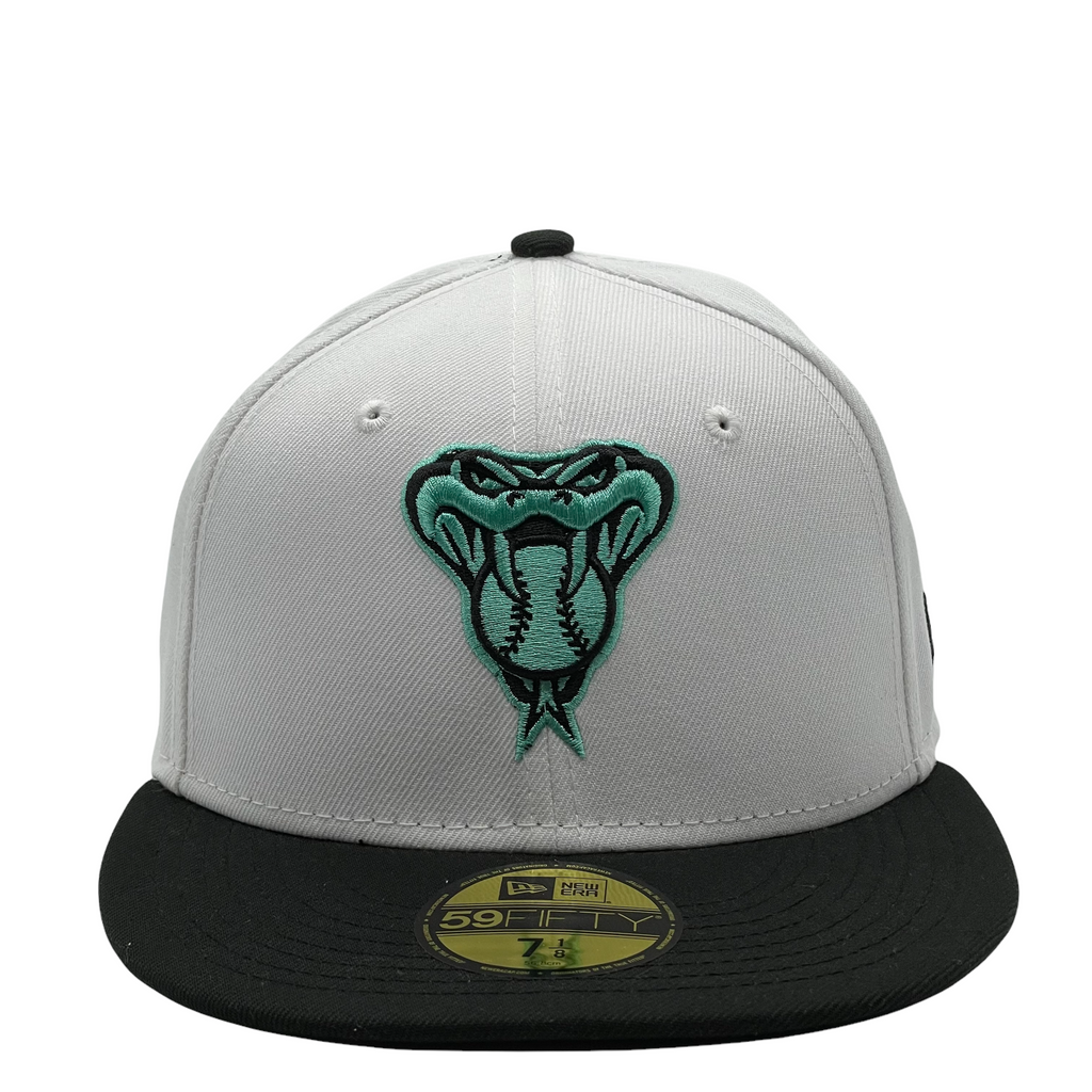 New Era Arizona Diamondbacks White/Teal 2-Tone Color Pack 2022 59FIFTY Fitted Hat