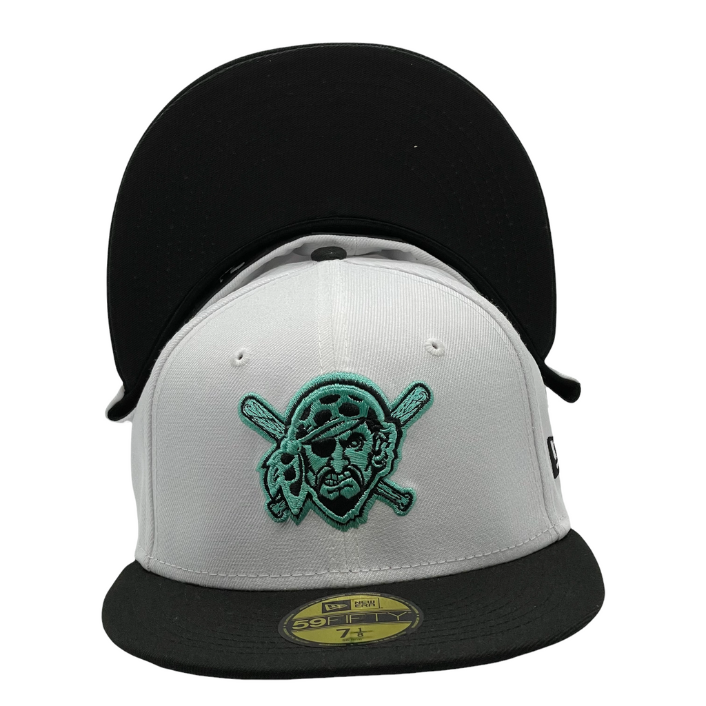 New Era Pittsburgh Pirates White/Teal 2-Tone Color Pack 2022 59FIFTY Fitted Hat