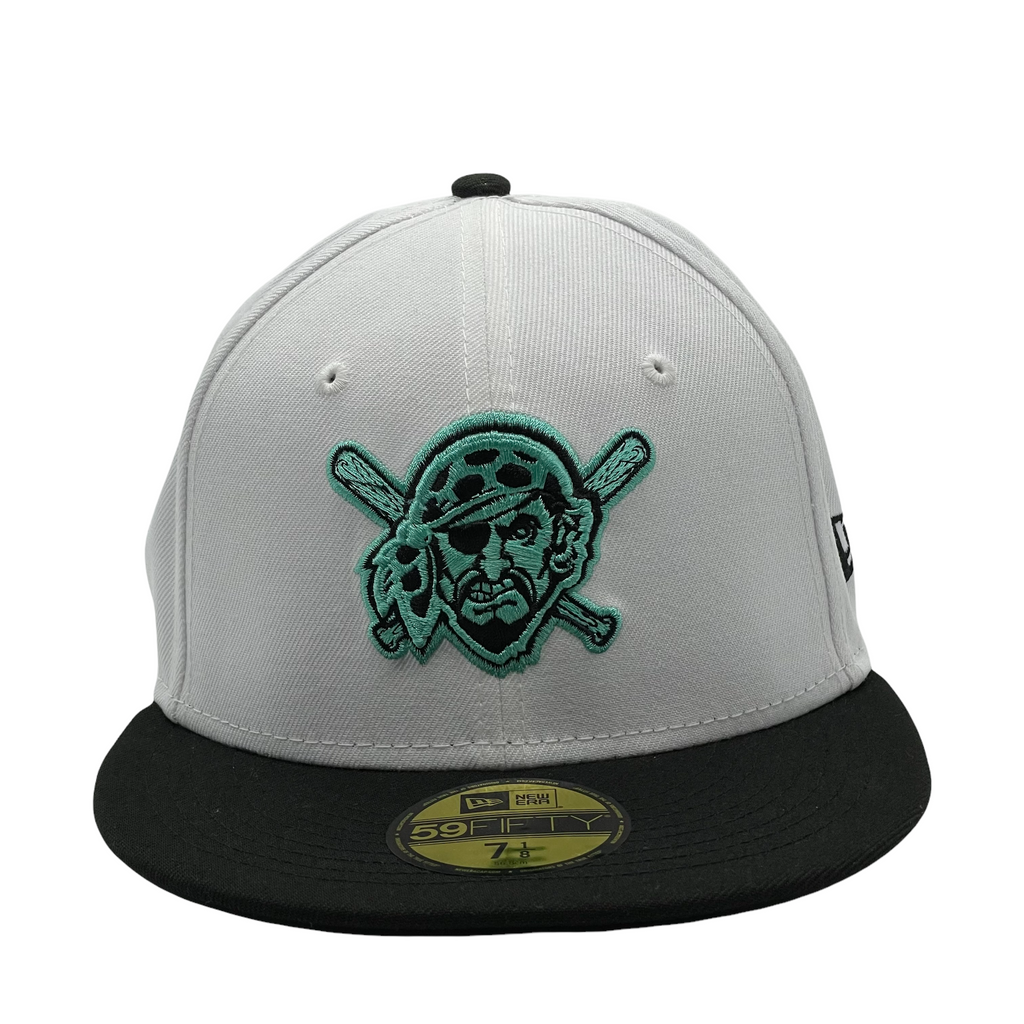 New Era Pittsburgh Pirates White/Teal 2-Tone Color Pack 2022 59FIFTY Fitted Hat