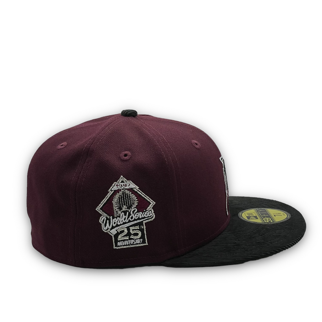 New Era Florida Marlins 25th Anniversary Maroon/Black Corduroy 59FIFTY Fitted Hat