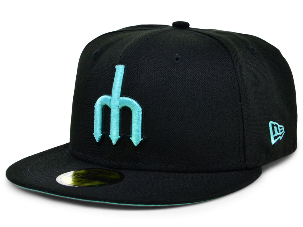 New Era x Lids HD Seattle Mariners Black/Mint 2022 59FIFTY Fitted Cap