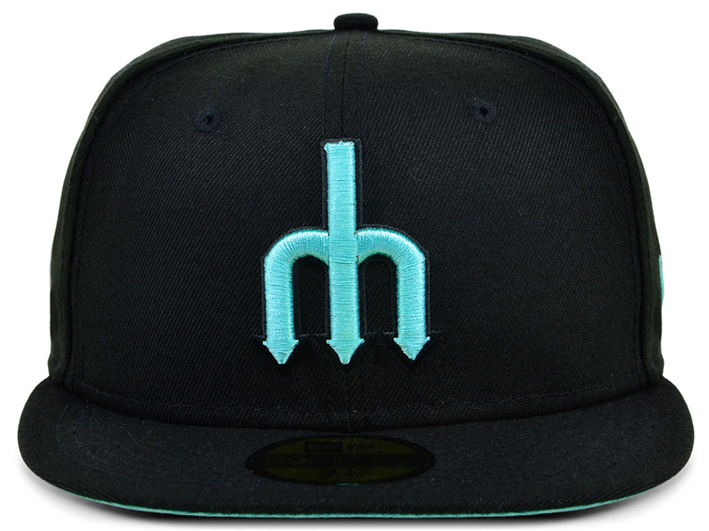 New Era x Lids HD Seattle Mariners Black/Mint 2022 59FIFTY Fitted Cap