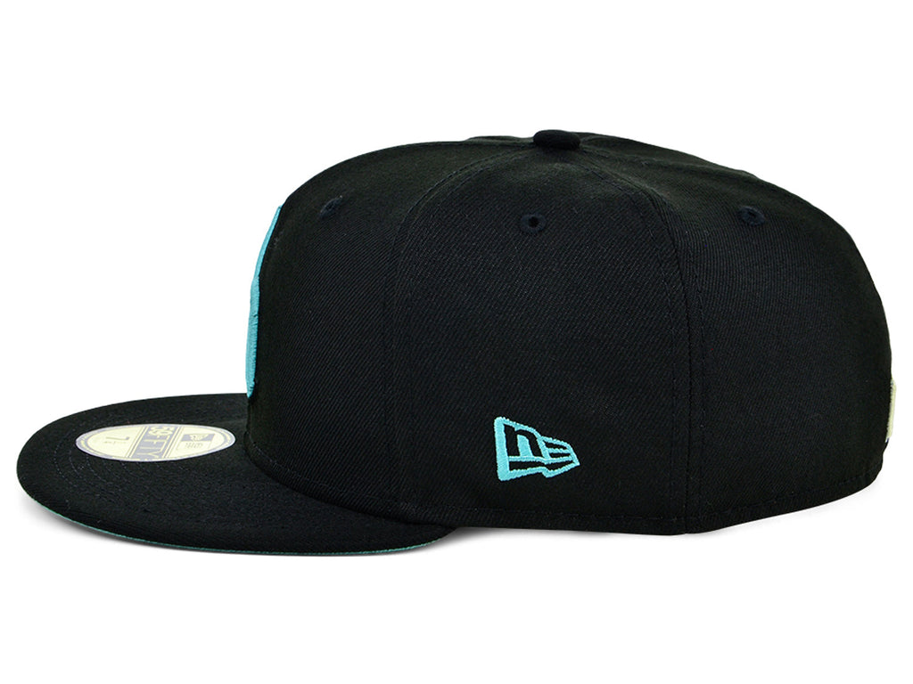 New Era x Lids HD Seattle Mariners Black/Mint 2022 59FIFTY Fitted Cap