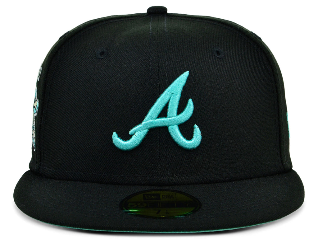 New Era x Lids HD Atlanta Braves Black/Mint 2022 59FIFTY Fitted Cap