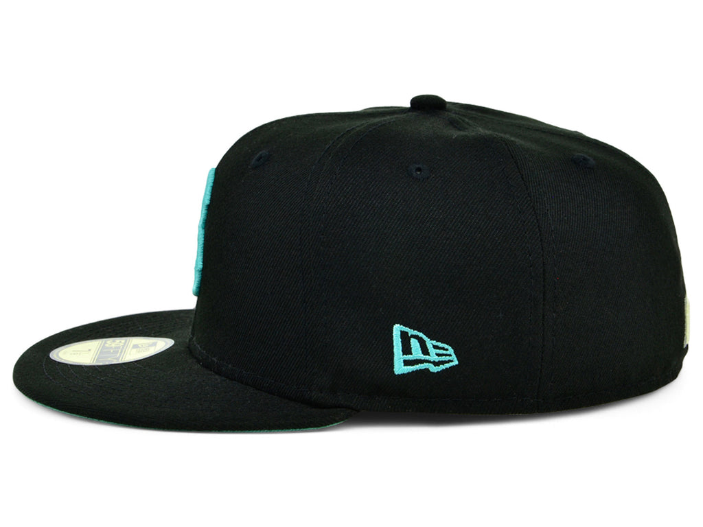 New Era x Lids HD Brooklyn Dodgers Black/Mint 2022 59FIFTY Fitted Cap