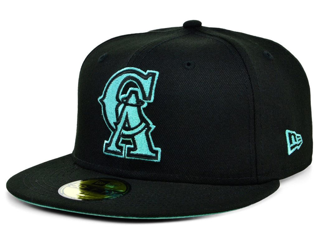 New Era x Lids HD California Angels Black/Mint 2022 59FIFTY Fitted Cap