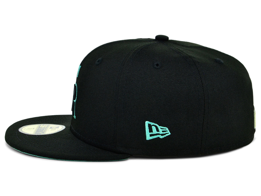 New Era x Lids HD Colorado Rockies Black/Mint 2022 59FIFTY Fitted Cap