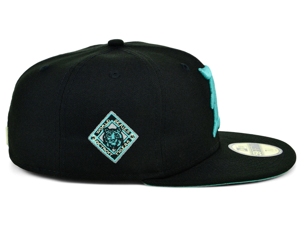 New Era x Lids HD Detroit Tigers Black/Mint 2022 59FIFTY Fitted Cap