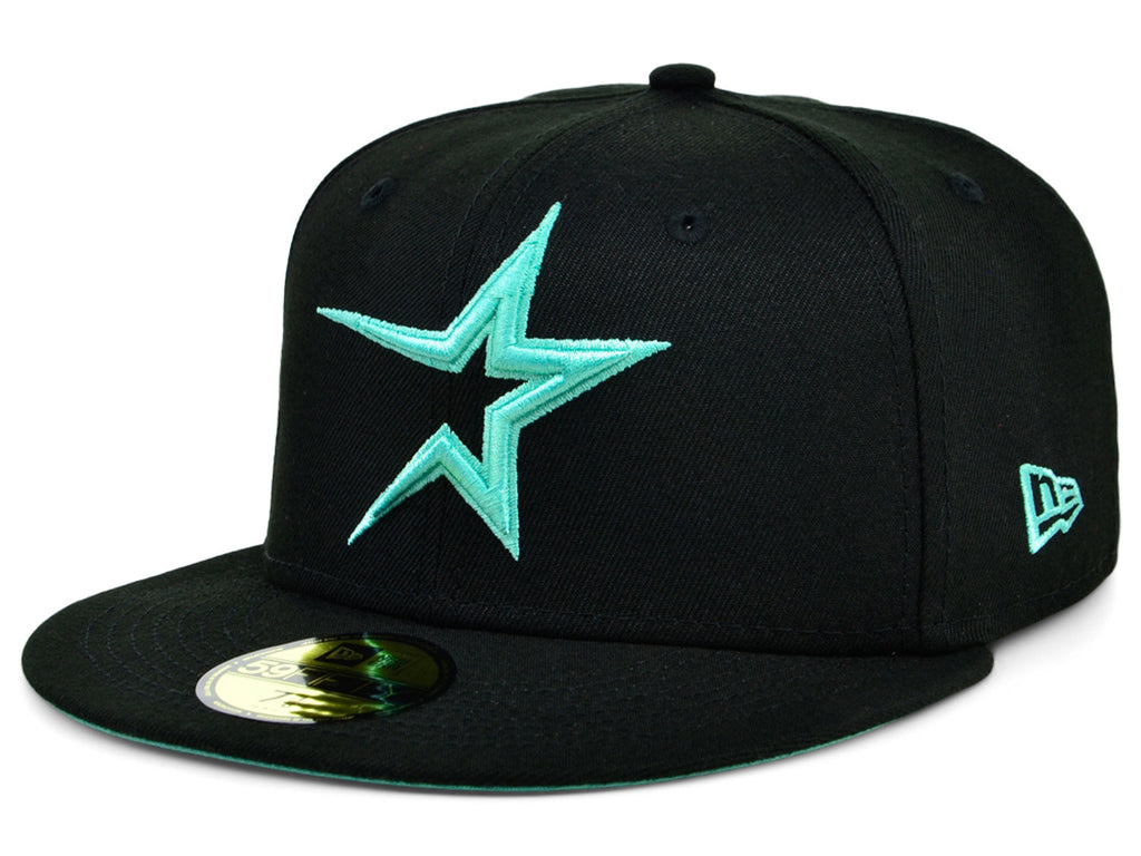 New Era x Lids HD Houston Astros Black/Mint 2022 59FIFTY Fitted Cap