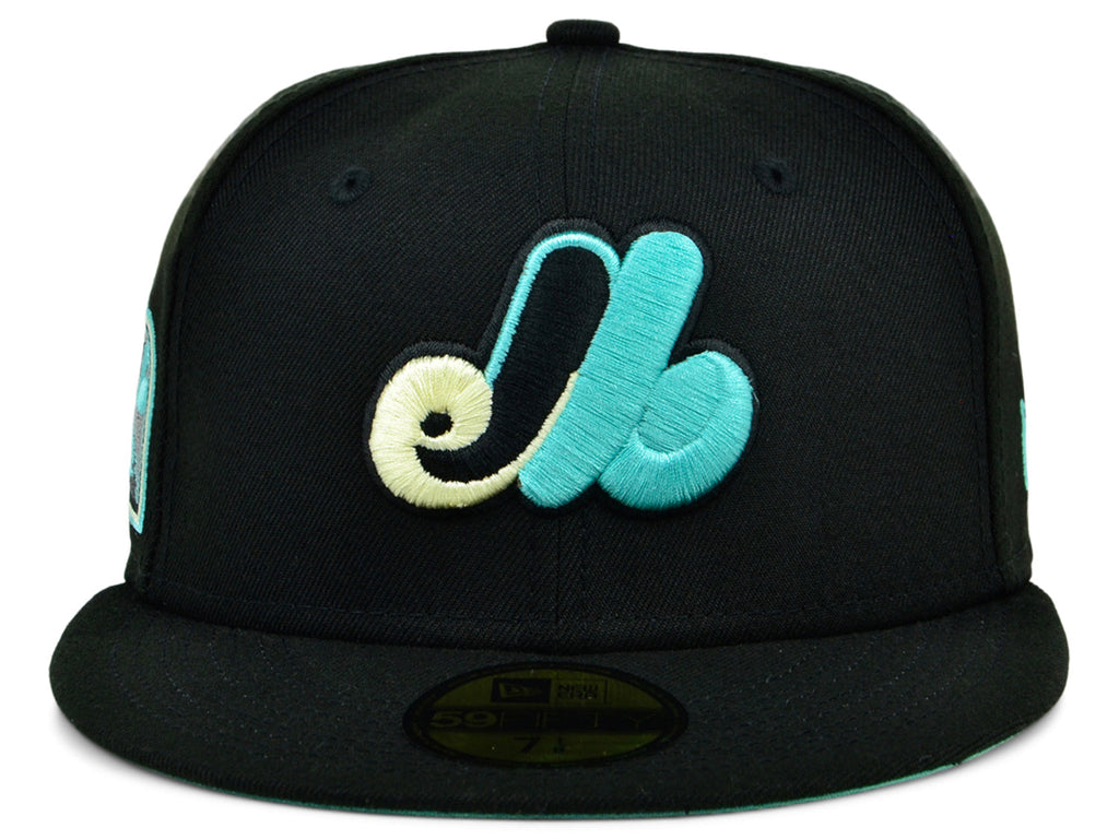New Era x Lids HD Montreal Expos Black/Mint 2022 59FIFTY Fitted Cap