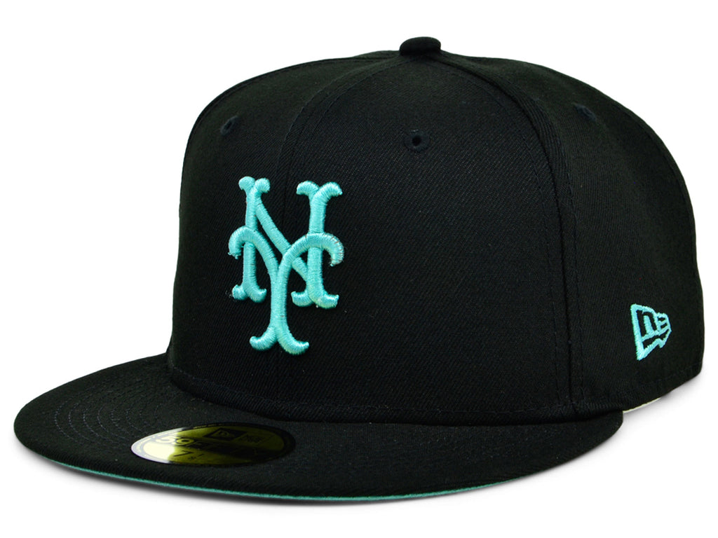 New Era x Lids HD New York Mets Black/Mint 2022 59FIFTY Fitted Cap