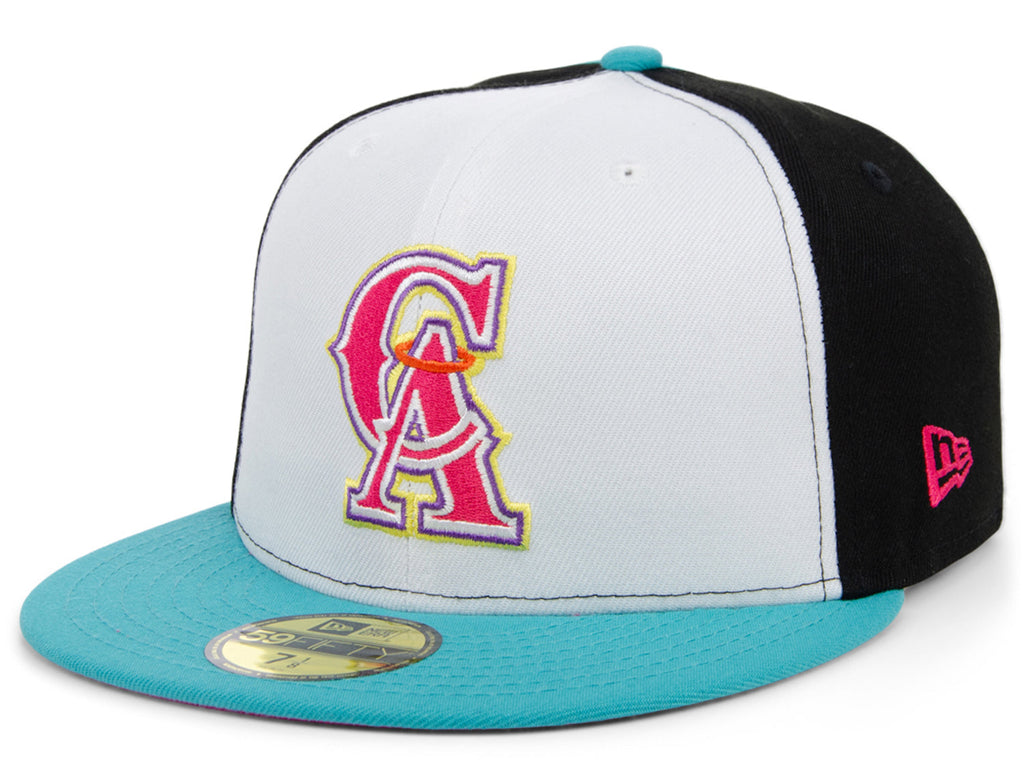 New Era x Lids HD  California Angels Sugar Skull Pinwheel 2022 59FIFTY Fitted Cap