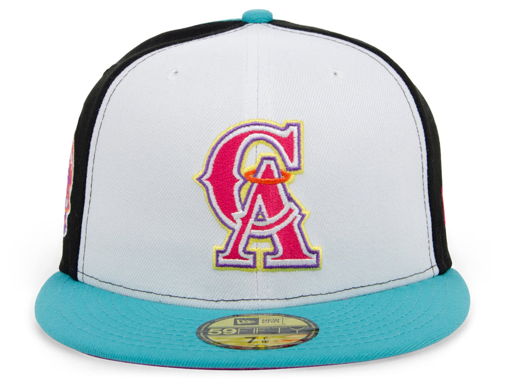 New Era x Lids HD  California Angels Sugar Skull Pinwheel 2022 59FIFTY Fitted Cap