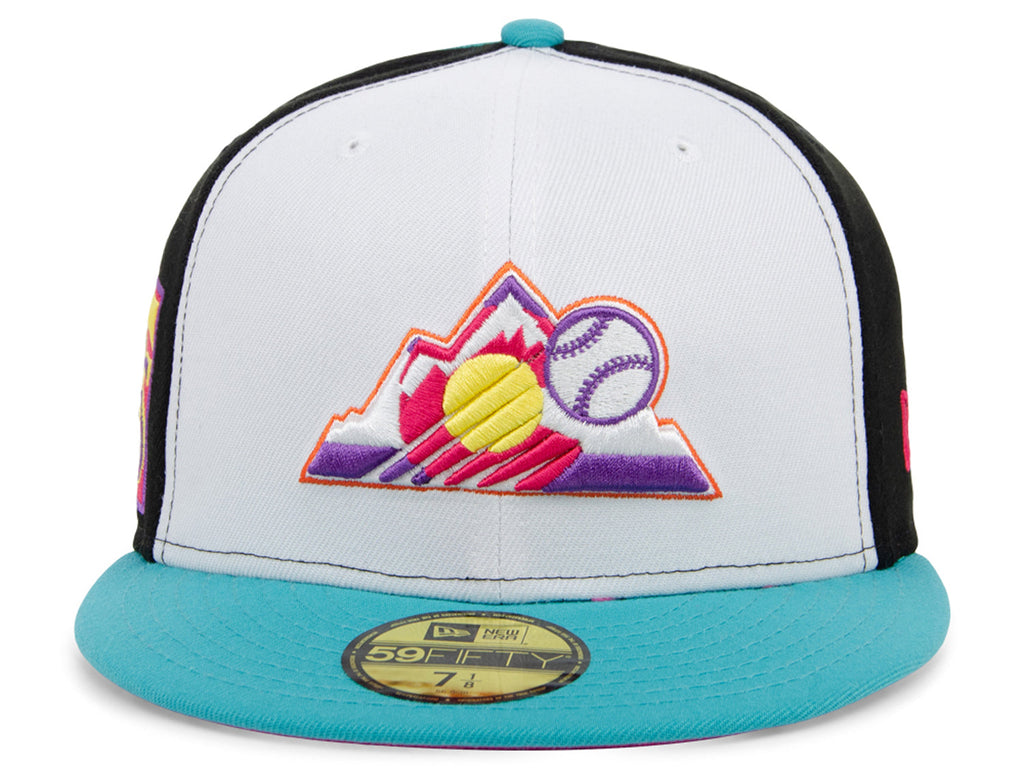 New Era x Lids HD  Colorado Rockies Sugar Skull Pinwheel 2022 59FIFTY Fitted Cap