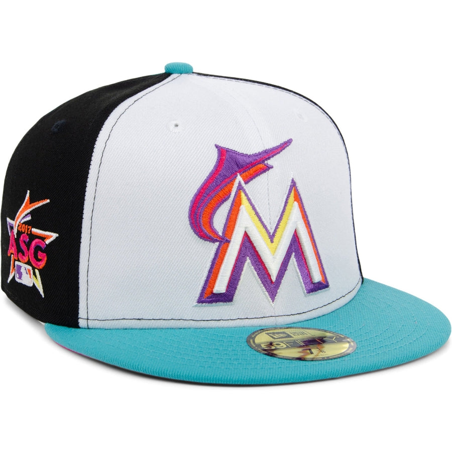 New Era x Lids HD  Miami Marlins Sugar Skull Pinwheel 2022 59FIFTY Fitted Cap